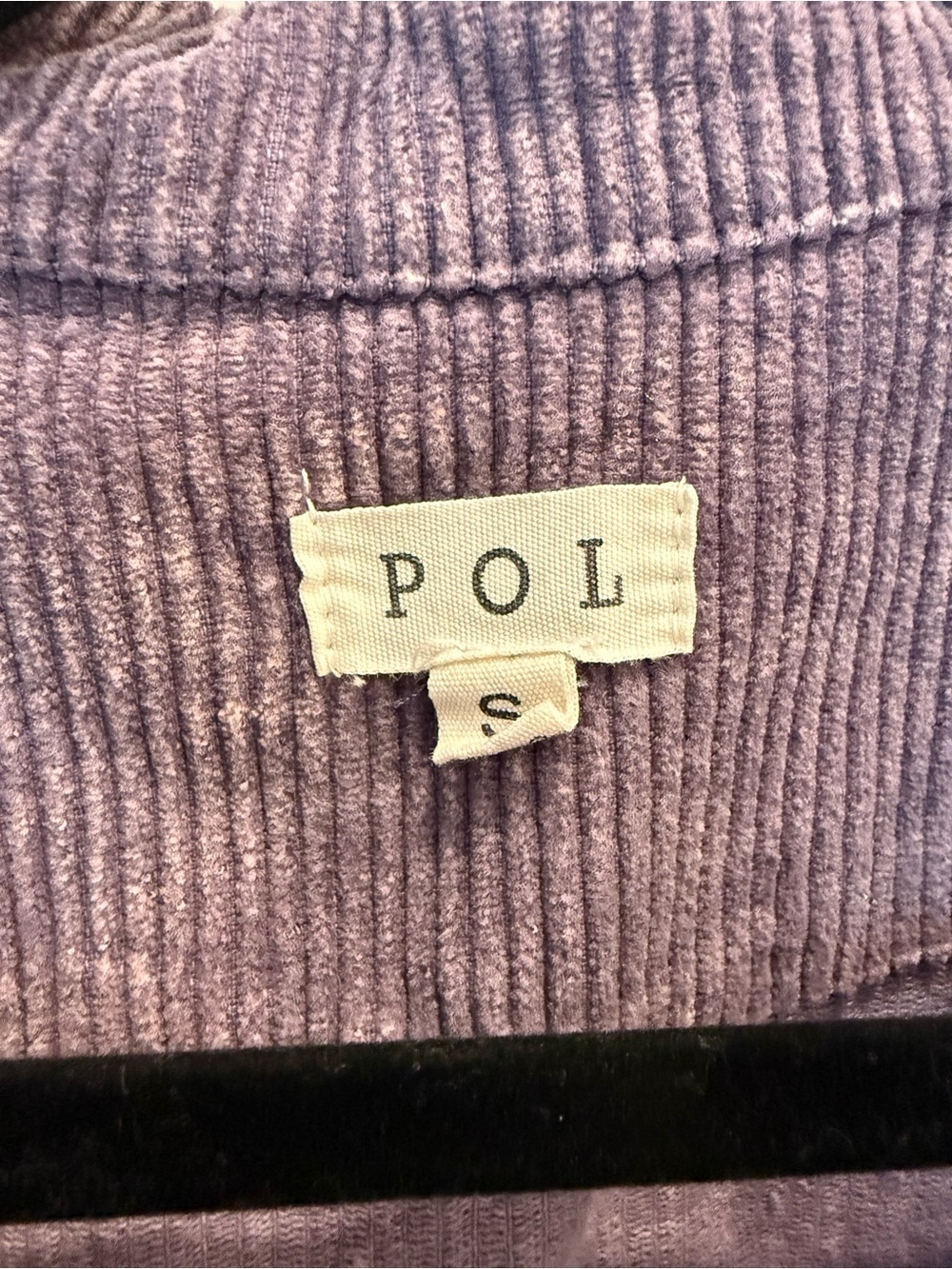 POL Cropped Corduroy Distressed Trucker Jacket - Picture 3 of 5